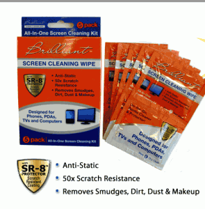 screen cleaning wipes