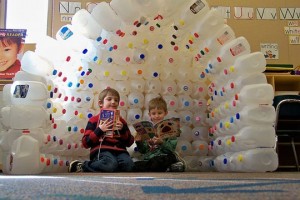milk jug igloo