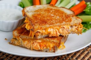 buffalo chicken grilled cheese