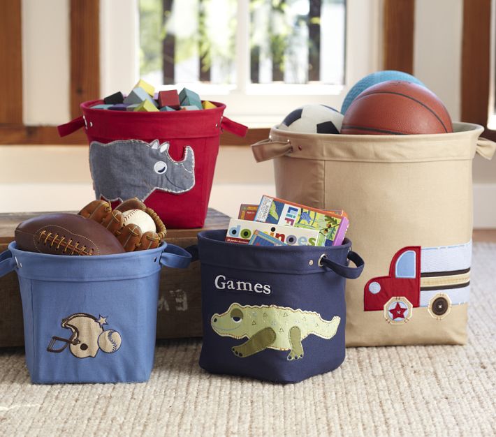 pottery barn toy basket