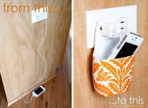 cellphone charger holder