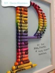 crayon monogram
