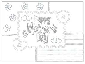 More Printable Mother's Day Cards For Coloring - Mommies with Cents