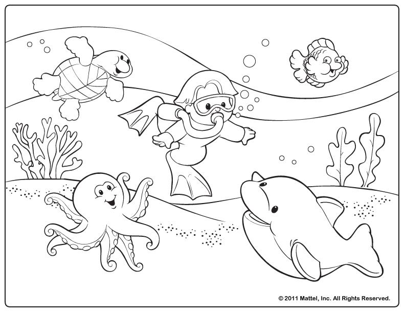 Free Summer Printable Coloring Pages 4