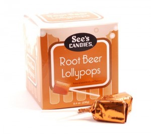 root beer lollypops