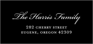 address label