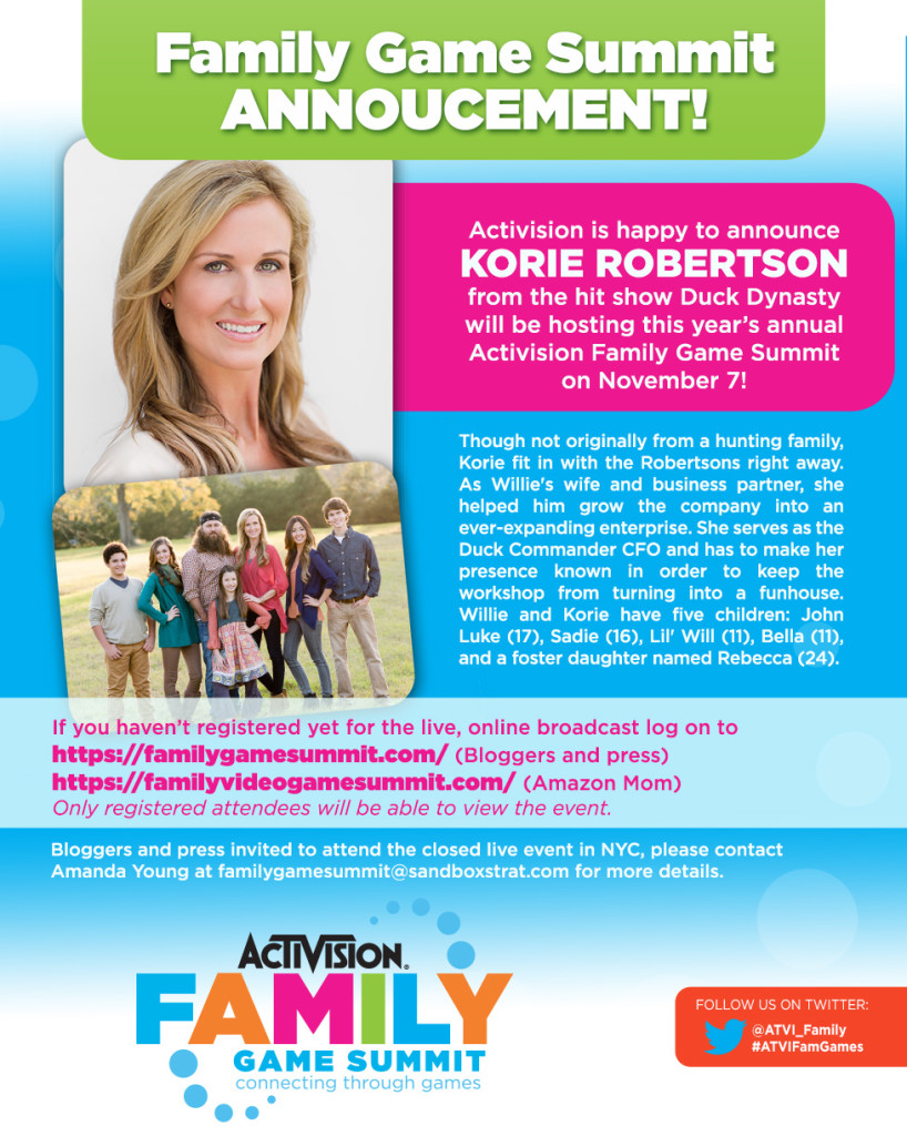 Activision Family Game Summit Host Announcement