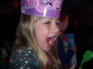 The look of excitement as the characters arrived on the ice!
