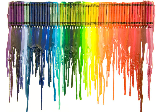 melted crayon art