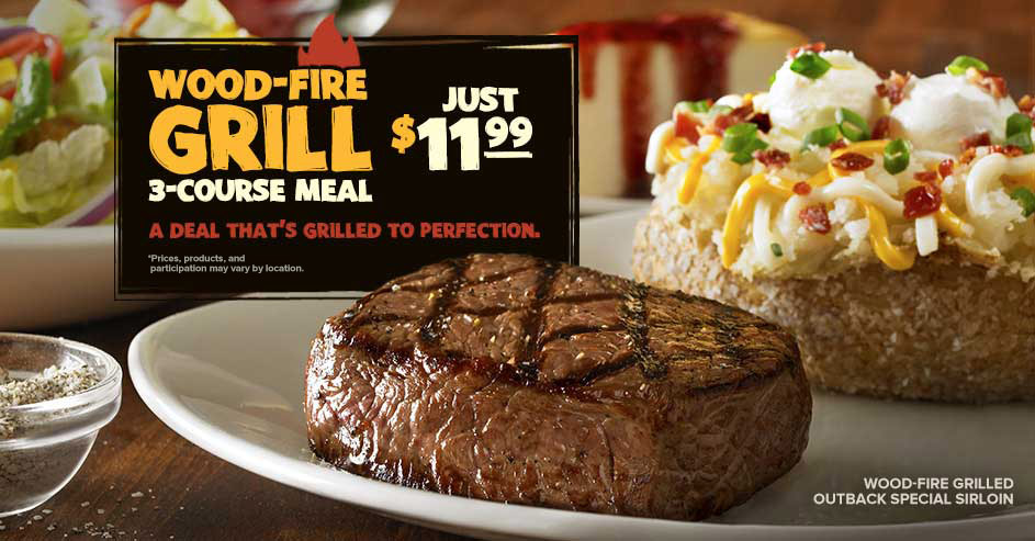 Outback Steakhouse: 3 Course Meal Only $11.99! - Mommies with Cents