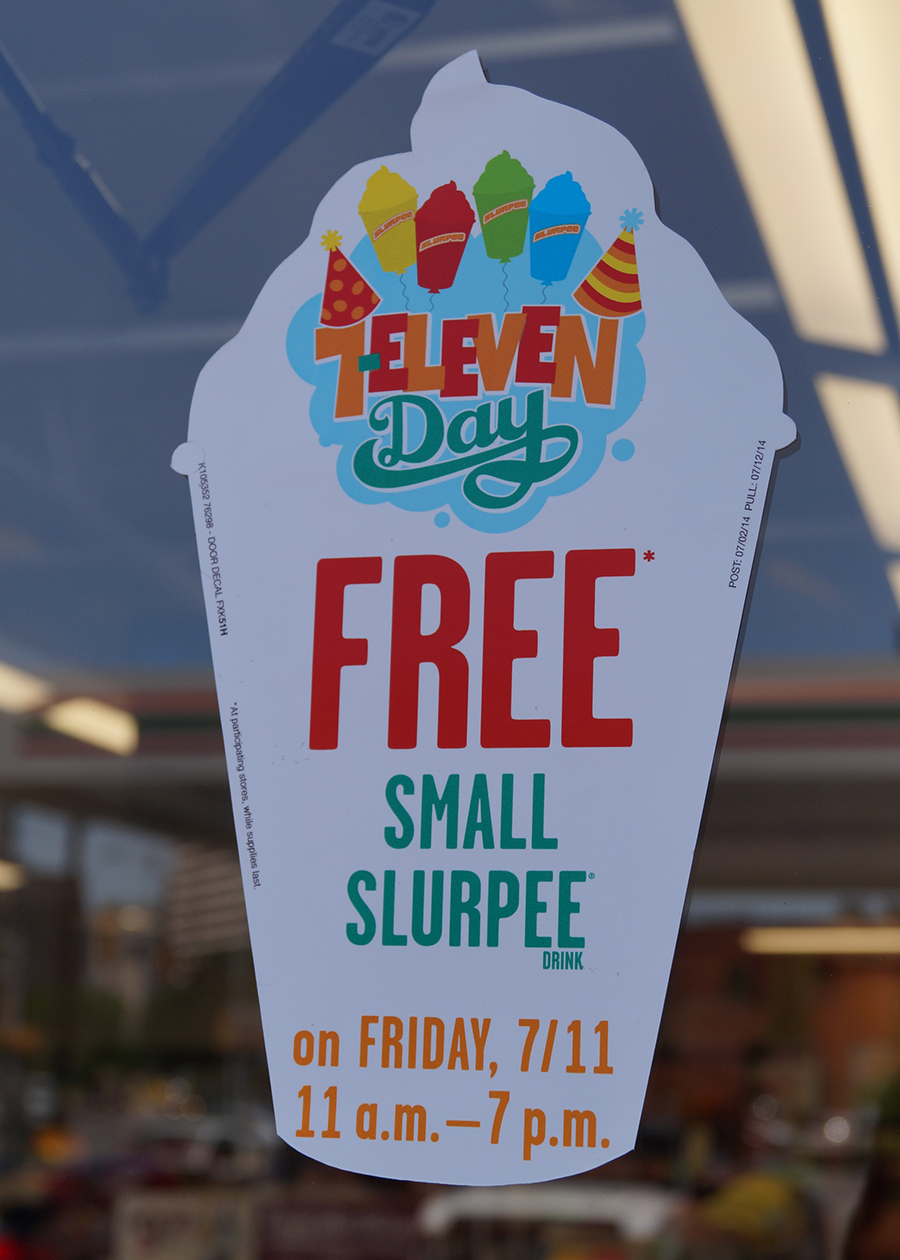 free slurpee
