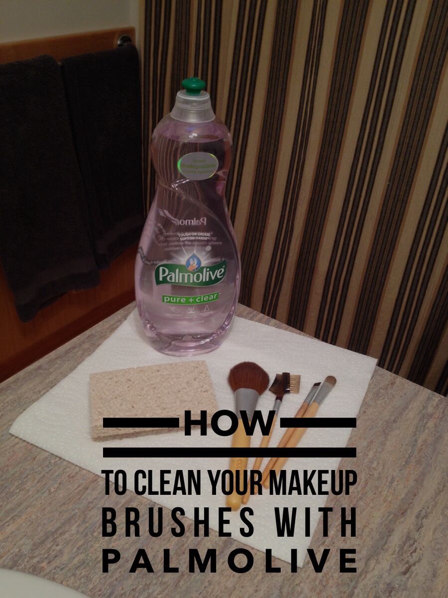 how to clean makeup brushes with dish soap