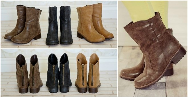 distressed boots