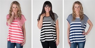 striped tee
