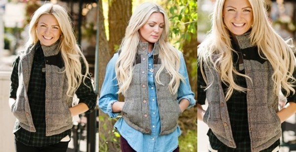 Tweed vest