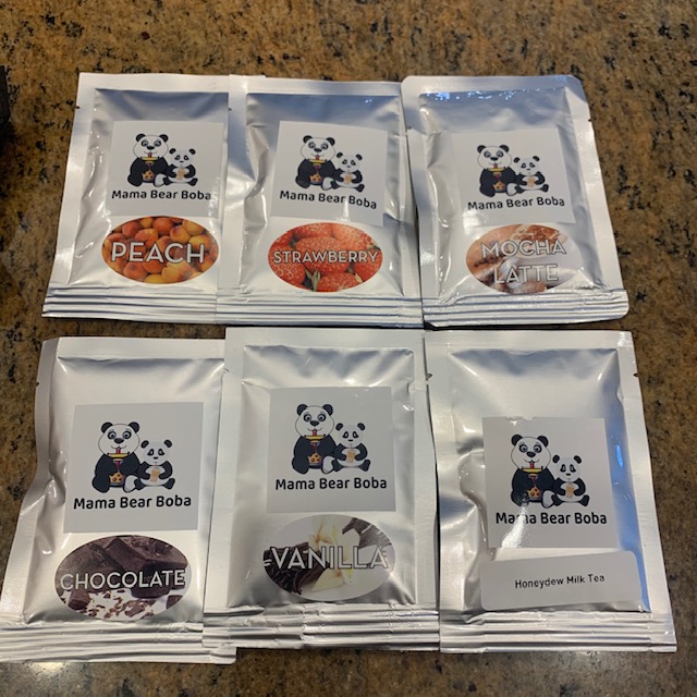 teddy bear boba tea